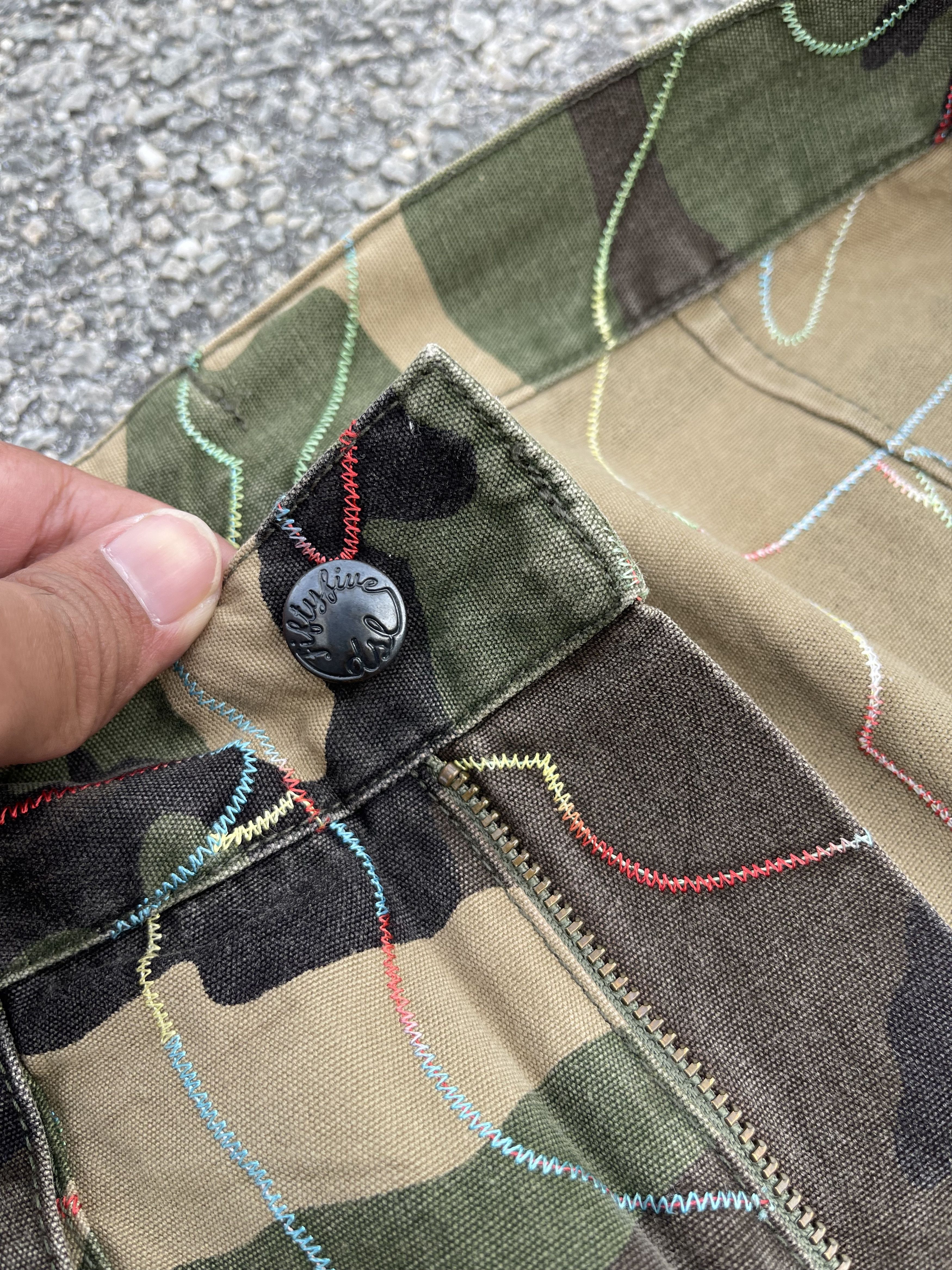 55DSL × Le Grande Bleu (L.G.B.) Army Camouflage Cargo Rainbow Embroidery Stitching Size US 30 / EU 46 - 7 Thumbnail