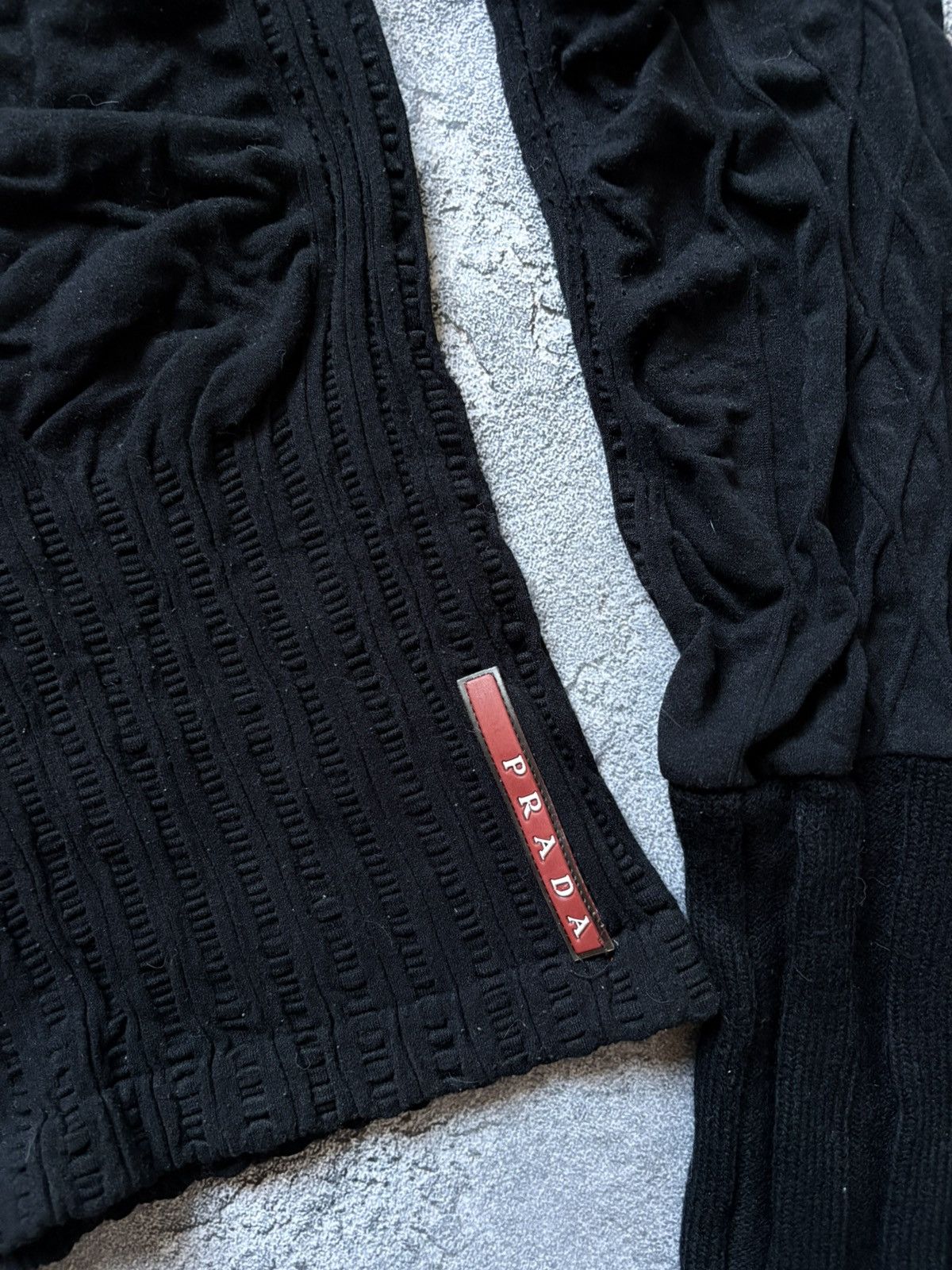 Prada Vintage Prada Red Tab Avant Garde Knit Turtleneck Sweater Size S / US 4 / IT 40 - 4 Thumbnail