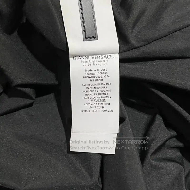 Versace Versace Embossed Black Long Sleeve Jacket . Size US M / EU 48-50 / 2 - 7 Thumbnail