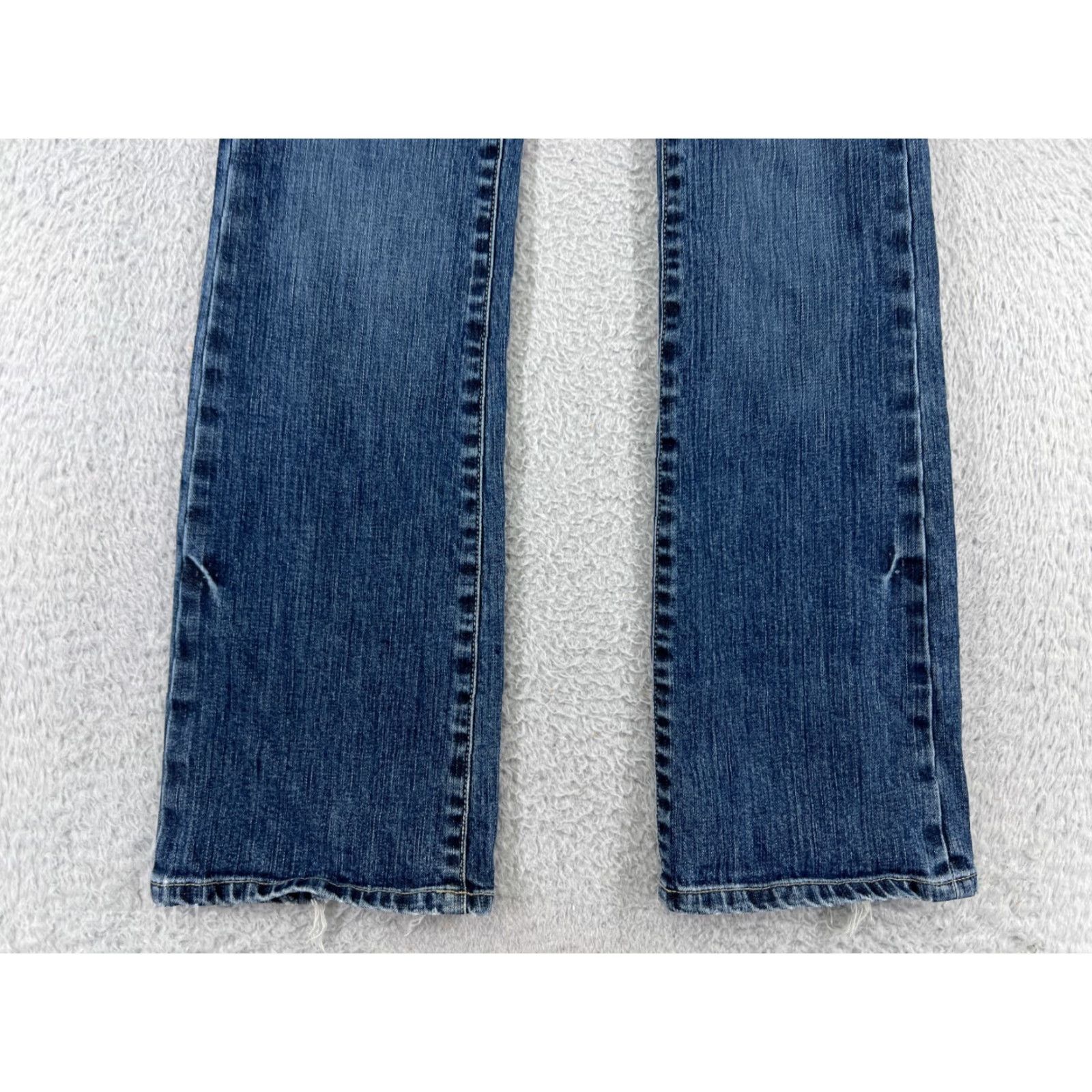 Vintage NOIR Jeans Womens 4 Bootcut Denim Blue Floral 30 in Inseam 5-Pocket Cotton Blend Regular Stretch Spring Summer Womens Jeans Size 27" / US 4 / IT 40 - 5 Thumbnail