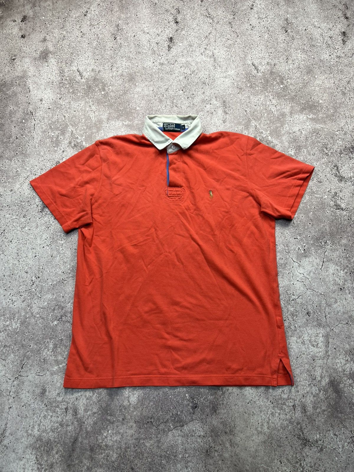 Polo Ralph Lauren 🇺🇸 90s Vintage Polo Ralph Lauren polo t-shirt Rare Retro Hype Size US L / EU 52-54 / 3 - 1 Thumbnail