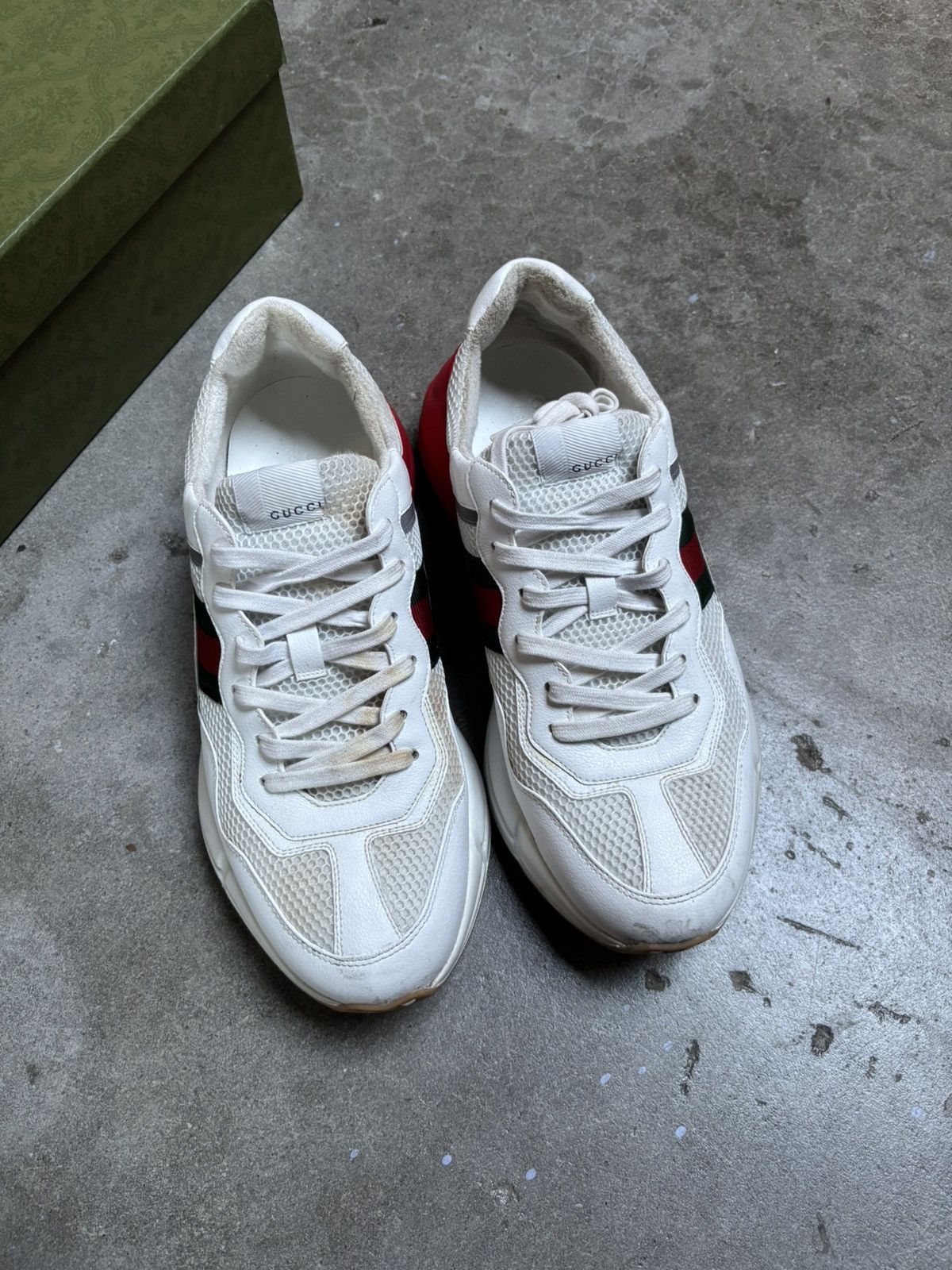 Gucci Gucci Rhyton 'White Red Green Reflective' Size US 11 / EU 44 - 2 Thumbnail