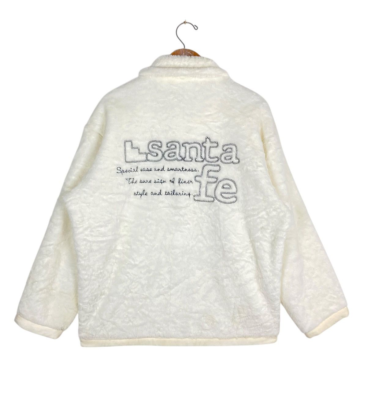 Japanese Brand Rare‼️ Santa Fe Knitted Fleece Big Logo Made in Japan Size US M / EU 48-50 / 2 - 1 Thumbnail