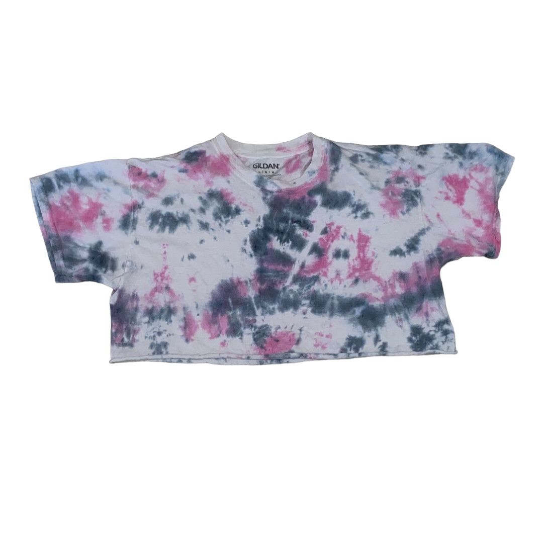 Gildan Cropped Tie-Dye T-Shirt Size L / US 10 / IT 46 - 1 Thumbnail