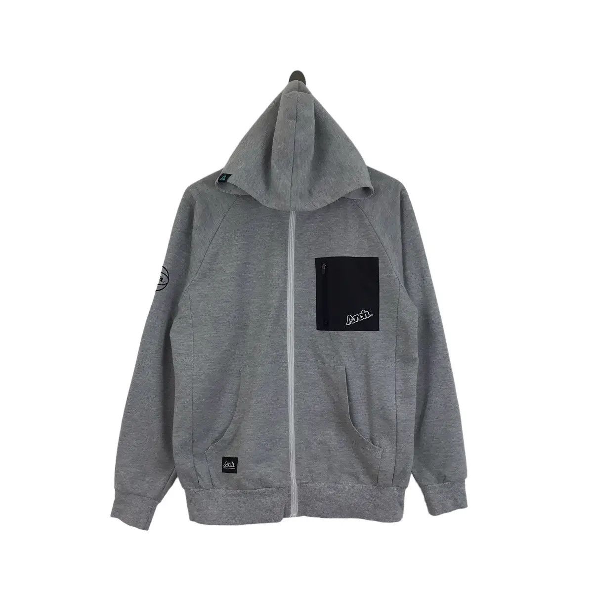 Vtg ARCH BASKETBALL Sportswear Side Pocket Hoodie