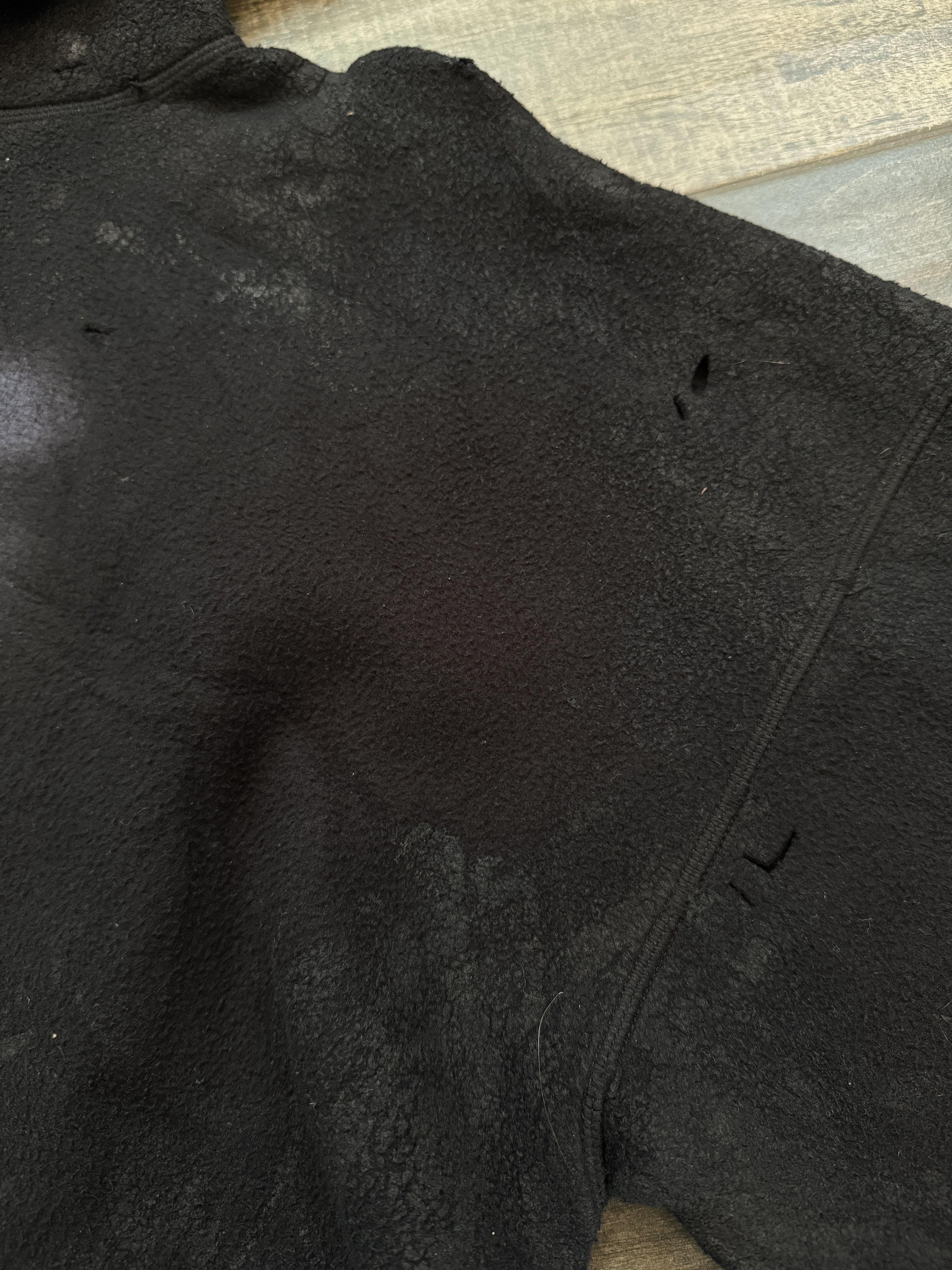 Balenciaga Balenciaga Moon Crinkled Distressed Fleece Hoodie XS Size US XL / EU 56 / 4 - 7 Thumbnail