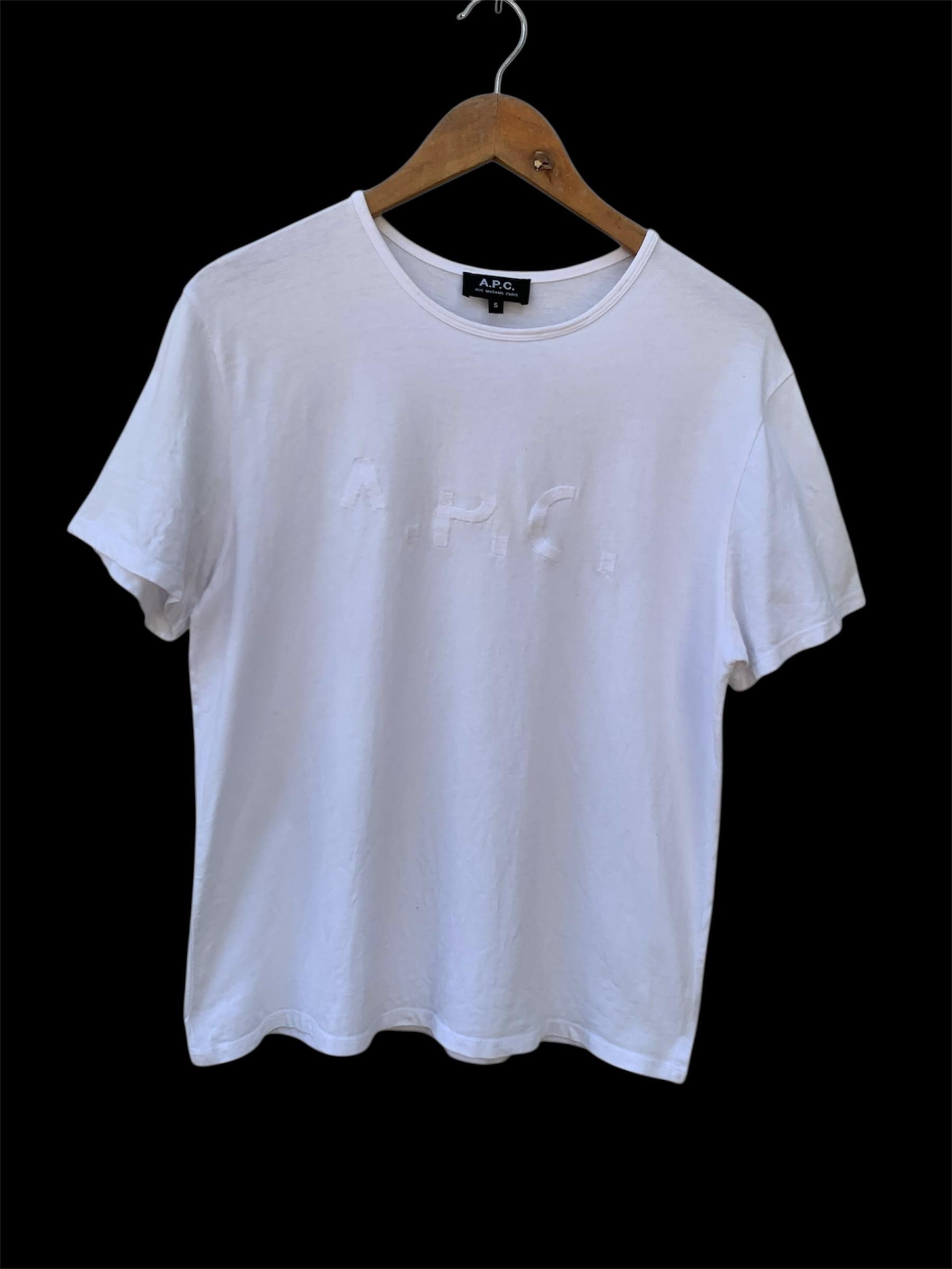 A.P.C. Vintage A.P.C Paris White Tee Size US S / EU 44-46 / 1 - 1 Thumbnail