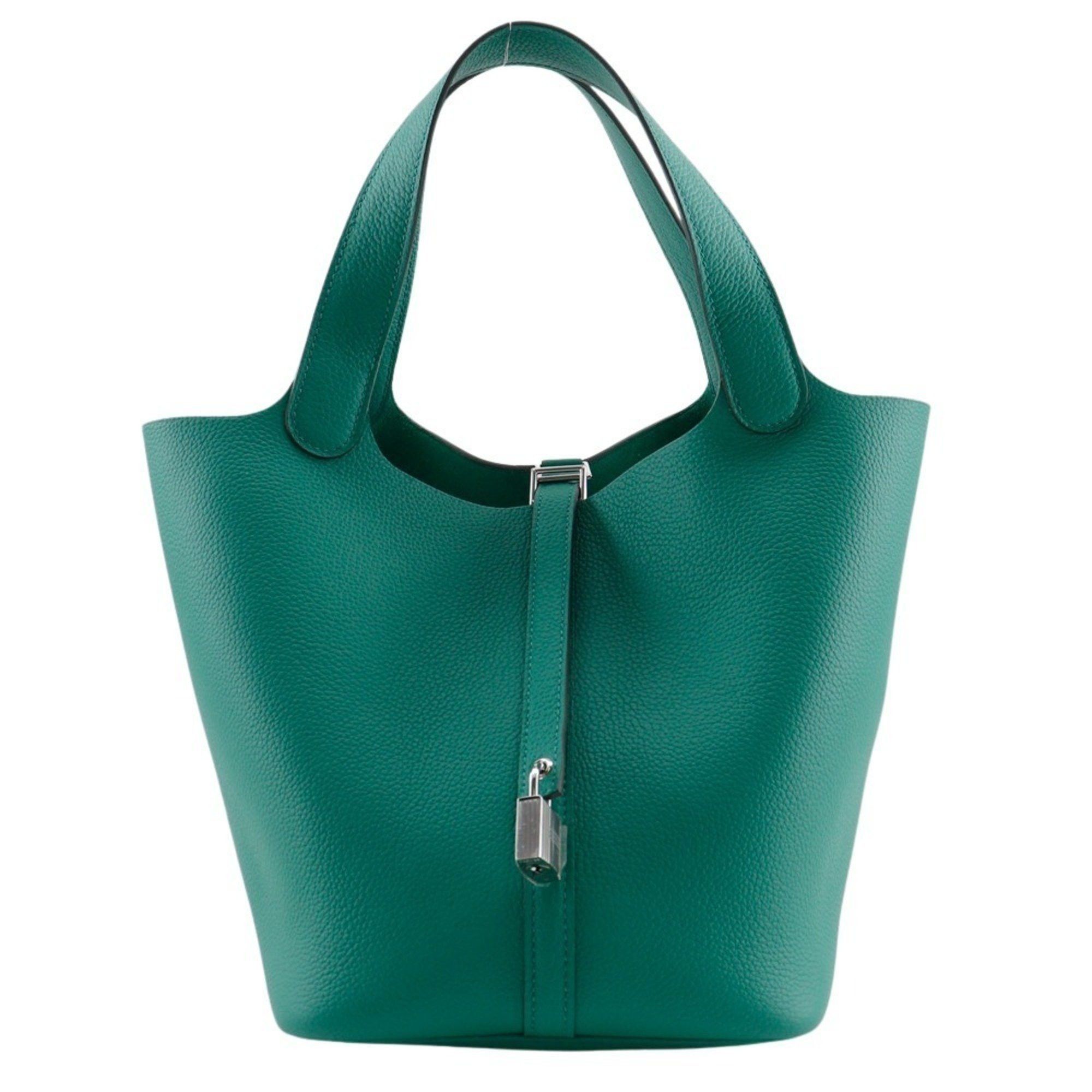 Hermes Hermes Hermès Picotin Lock 22 MM Handbag in Taurillon Maurice Vert Gate, 2022, Green, U A5 Strap Clasp, Women's Size ONE SIZE - 1 Thumbnail