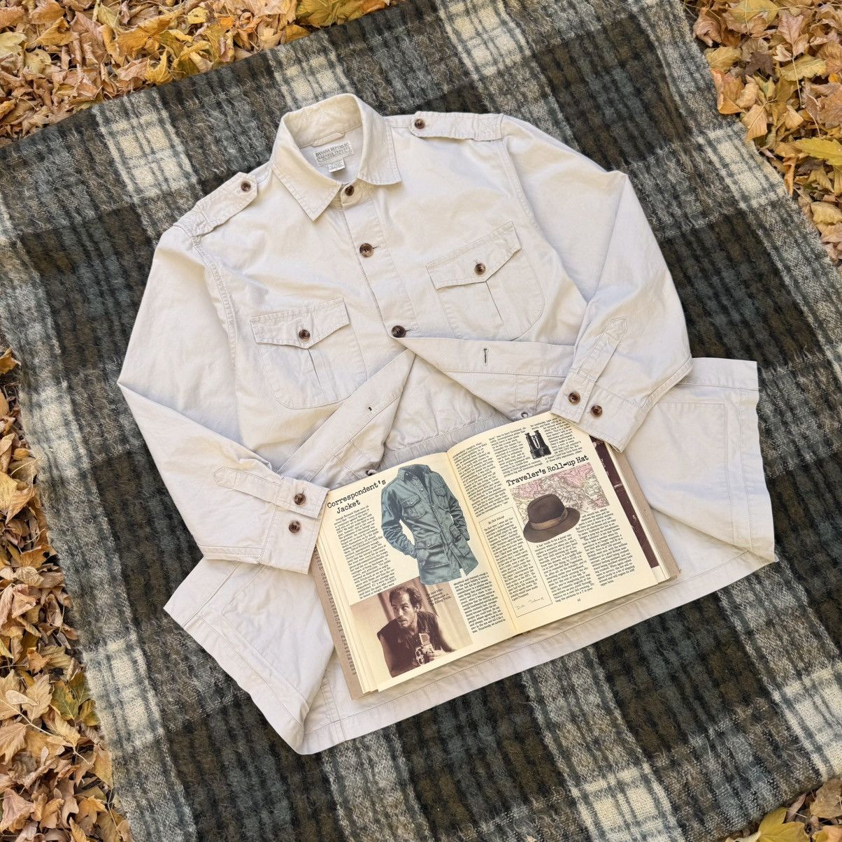 Banana Republic Vintage Banana Republic Canvas Safari Jacket Size US L / EU 52-54 / 3 - 1 Thumbnail