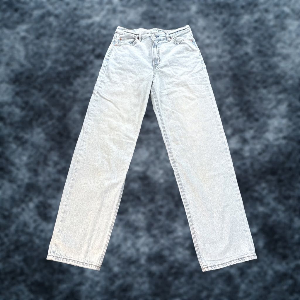 American Eagle Outfitters VINTAGE American Eagle Outfitters Jeans 8 Blue 90s Baggy Wide-Leg High Rise Denim Women Size 30" / US 8 / IT 44 - 1 Thumbnail