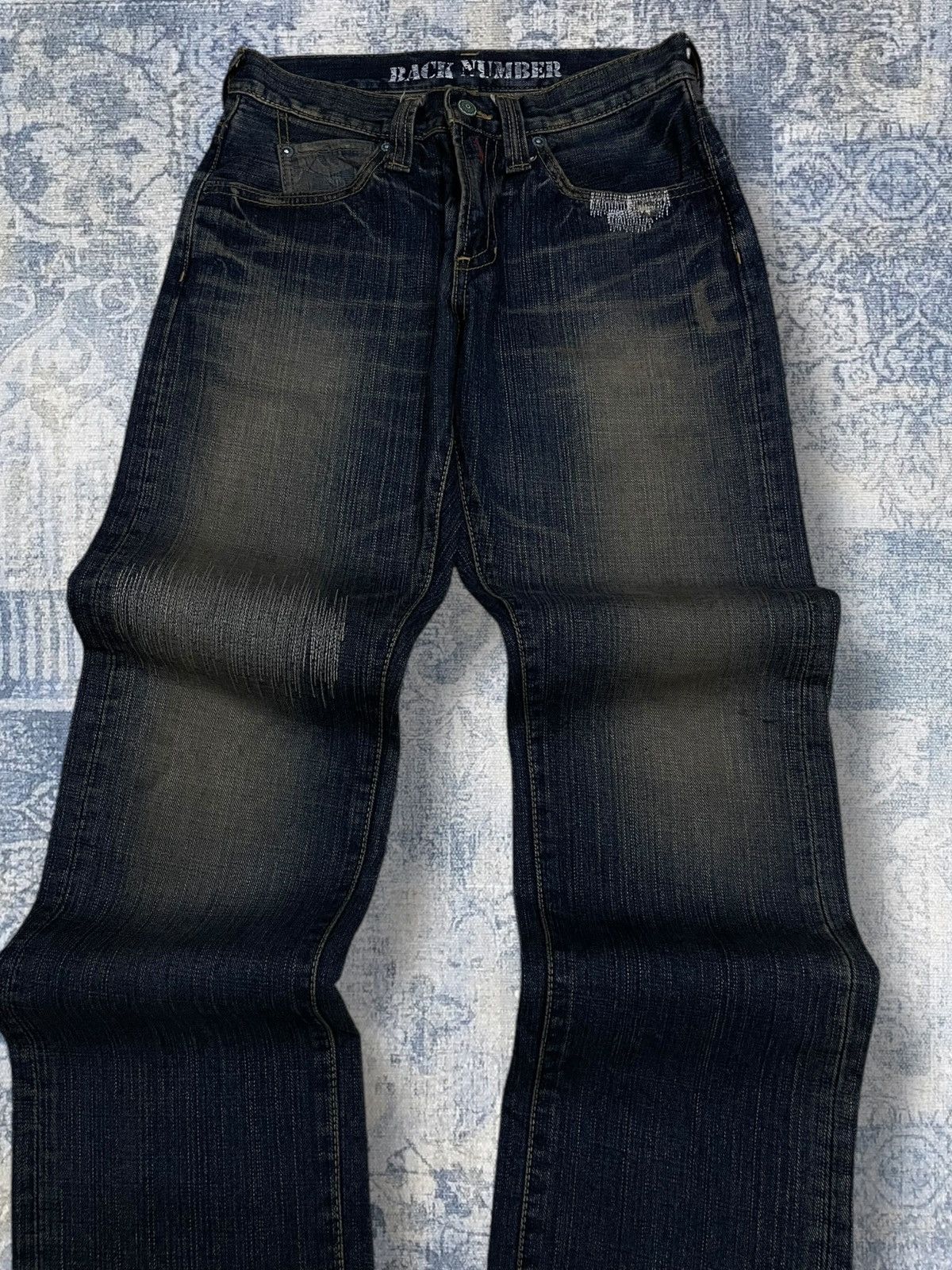 Japanese Brand Vintage 1990s Iconic Japan Designer Back Number Distressed Size US 28 / EU 44 - 4 Thumbnail