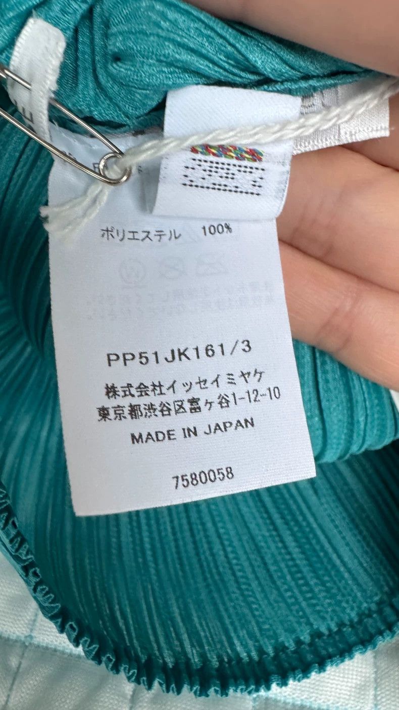 Issey Miyake issey miyake size:3 Turquoise green short-sleeved top Size XXS / US 00 / IT 34 - 4 Thumbnail
