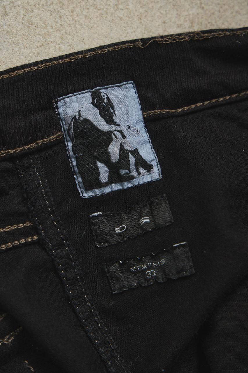 Rick Owens Drkshdw Rick Owens Drkshdw Waxed Memphis Cut Denim Size US 33 - 9 Thumbnail