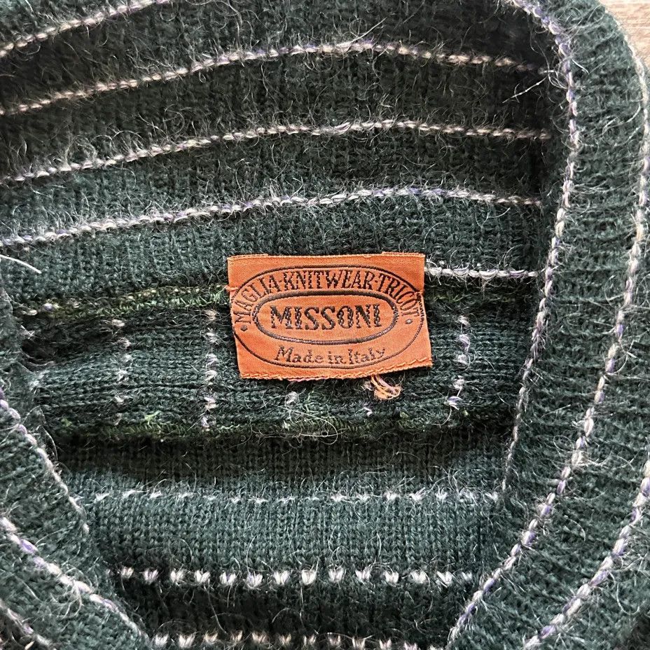 Missoni Vintage Missoni Wool Knit Striped Cardigan Sweater Size S Size S / US 4 / IT 40 - 3 Thumbnail