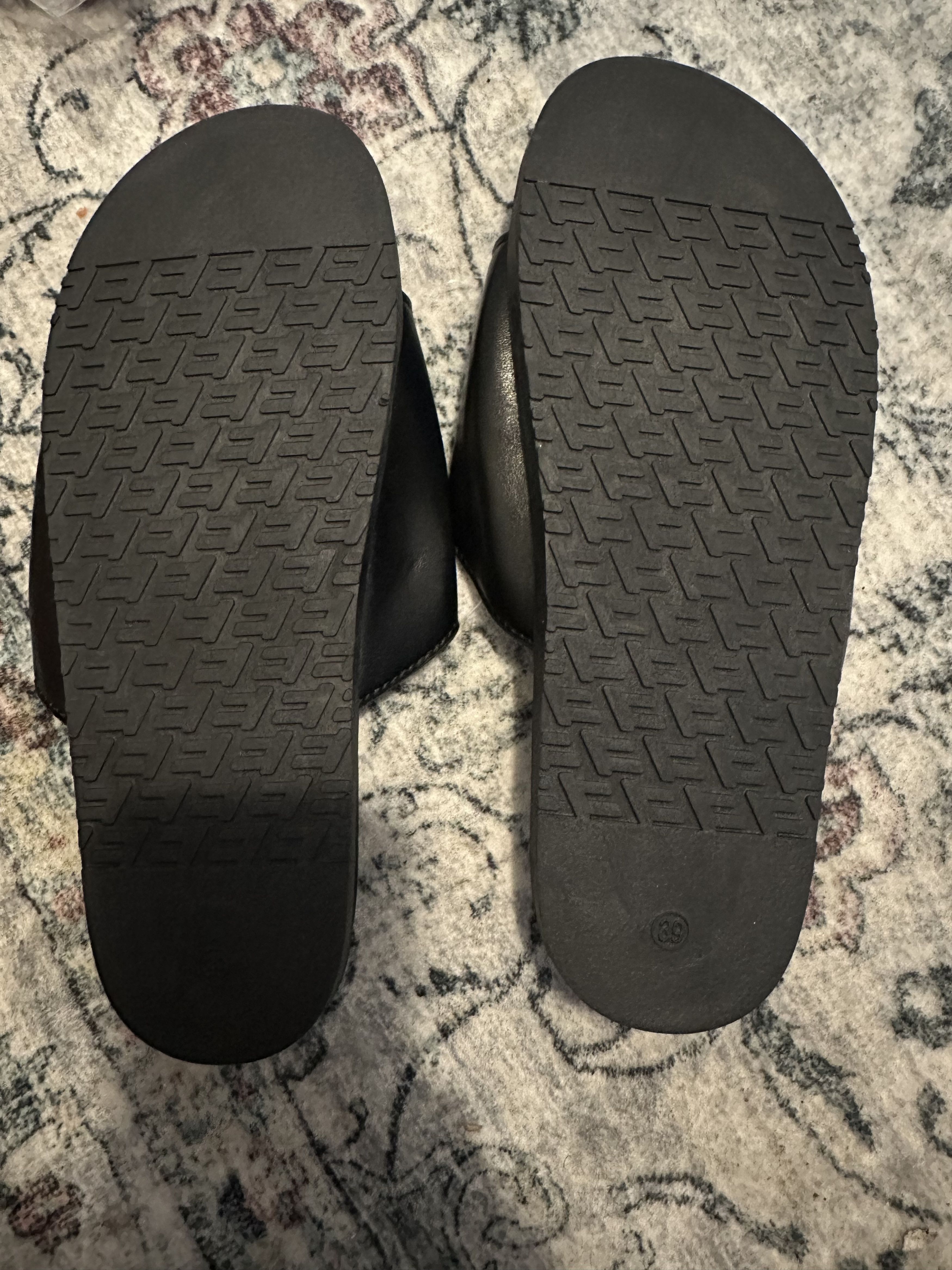 Prada Black Designer Slide Sandals Size US 9 / IT 39 - 2 Thumbnail