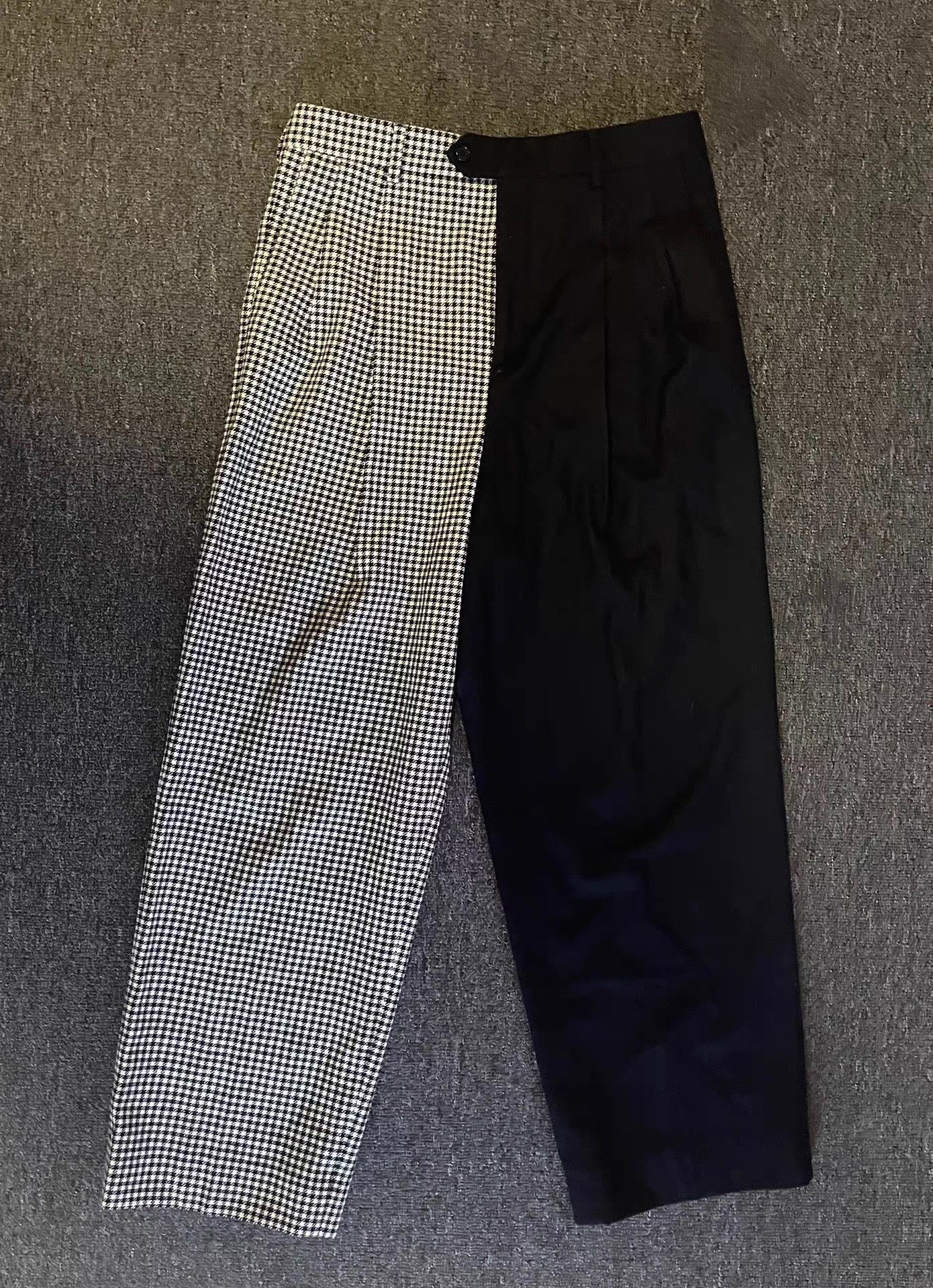 Celine Two-Tone Houndstooth & Solid Casual Pants Size US 32 / EU 48 - 1 Thumbnail