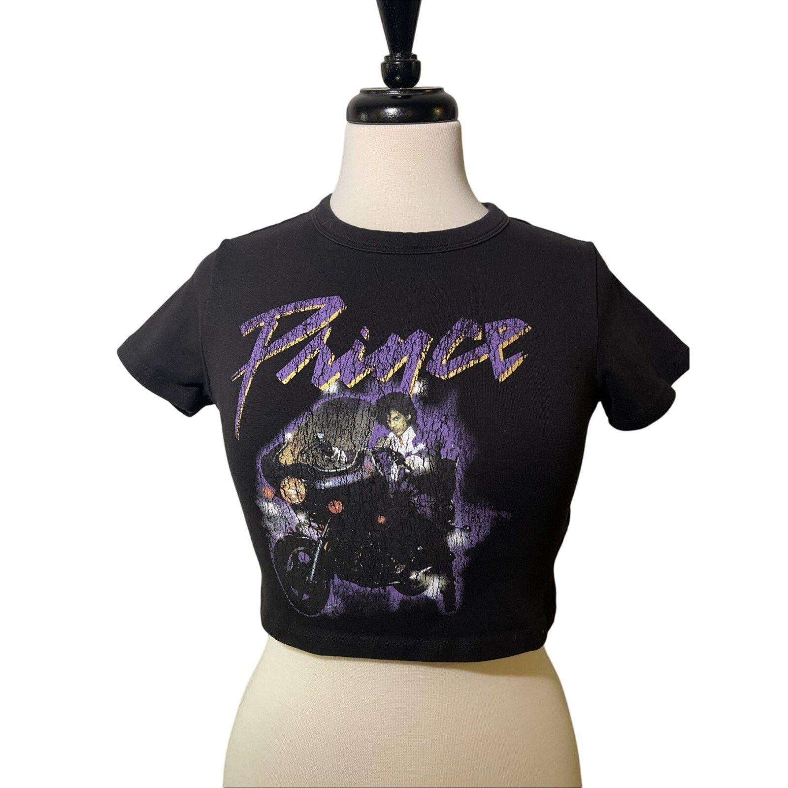 Prince Prince Purple Rain Album Cover Retro Black “Micro Tee” P/ S Size US S / EU 44-46 / 1 - 1 Thumbnail