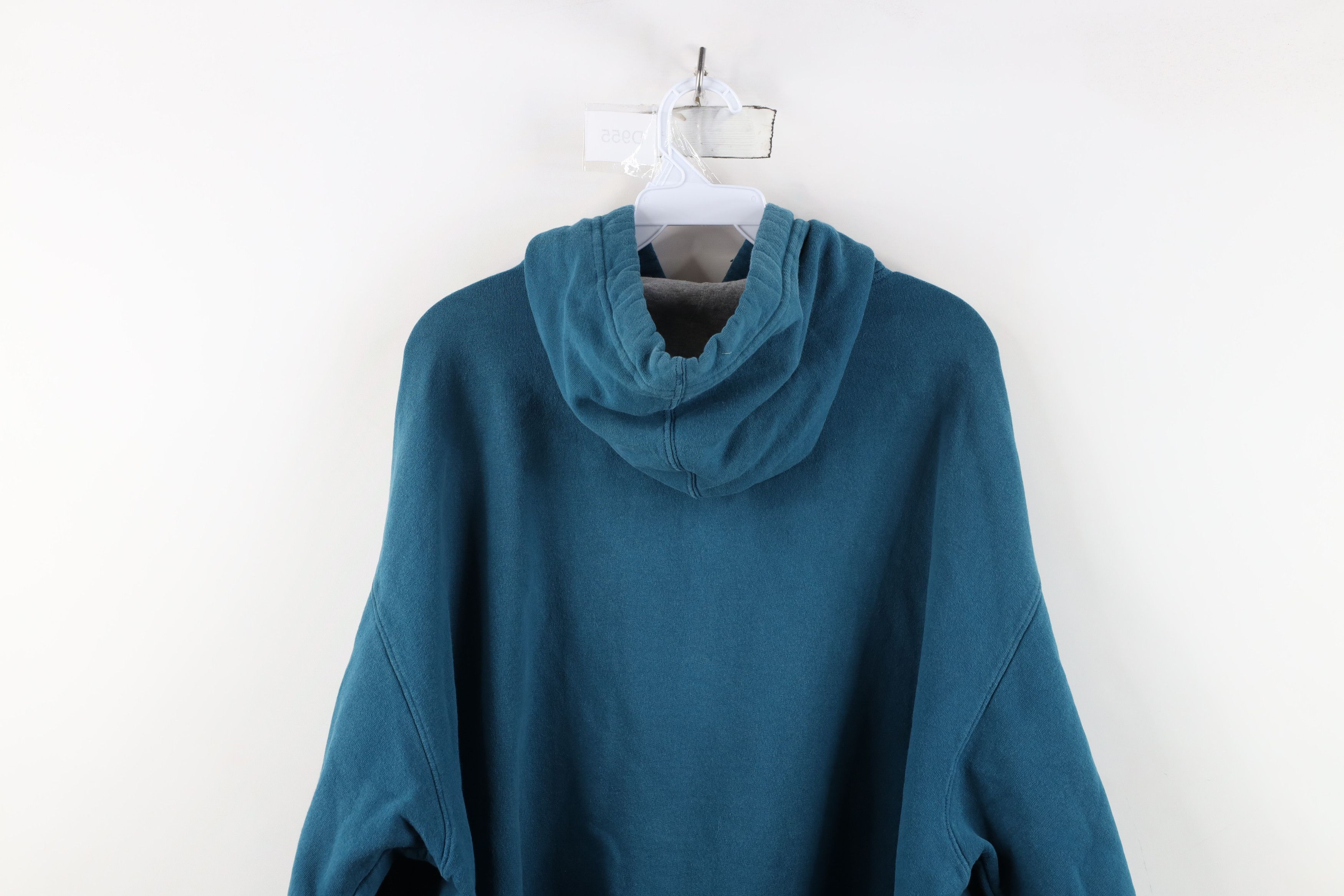 Champion Vintage Champion Classic Logo Hoodie Sweatshirt Teal Blue Size US XL / EU 56 / 4 - 15 Thumbnail
