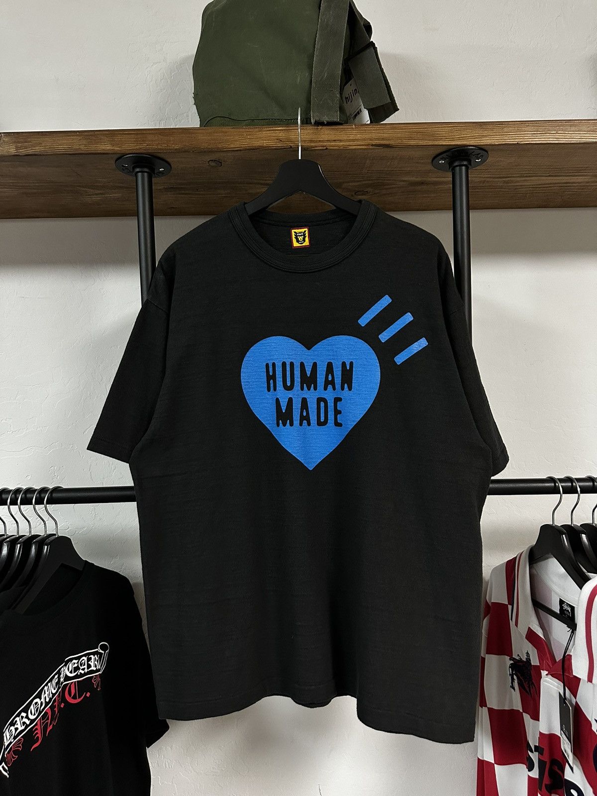 Human Made - STRIPED HEART T-SHIRT | HBX - Globally Curated