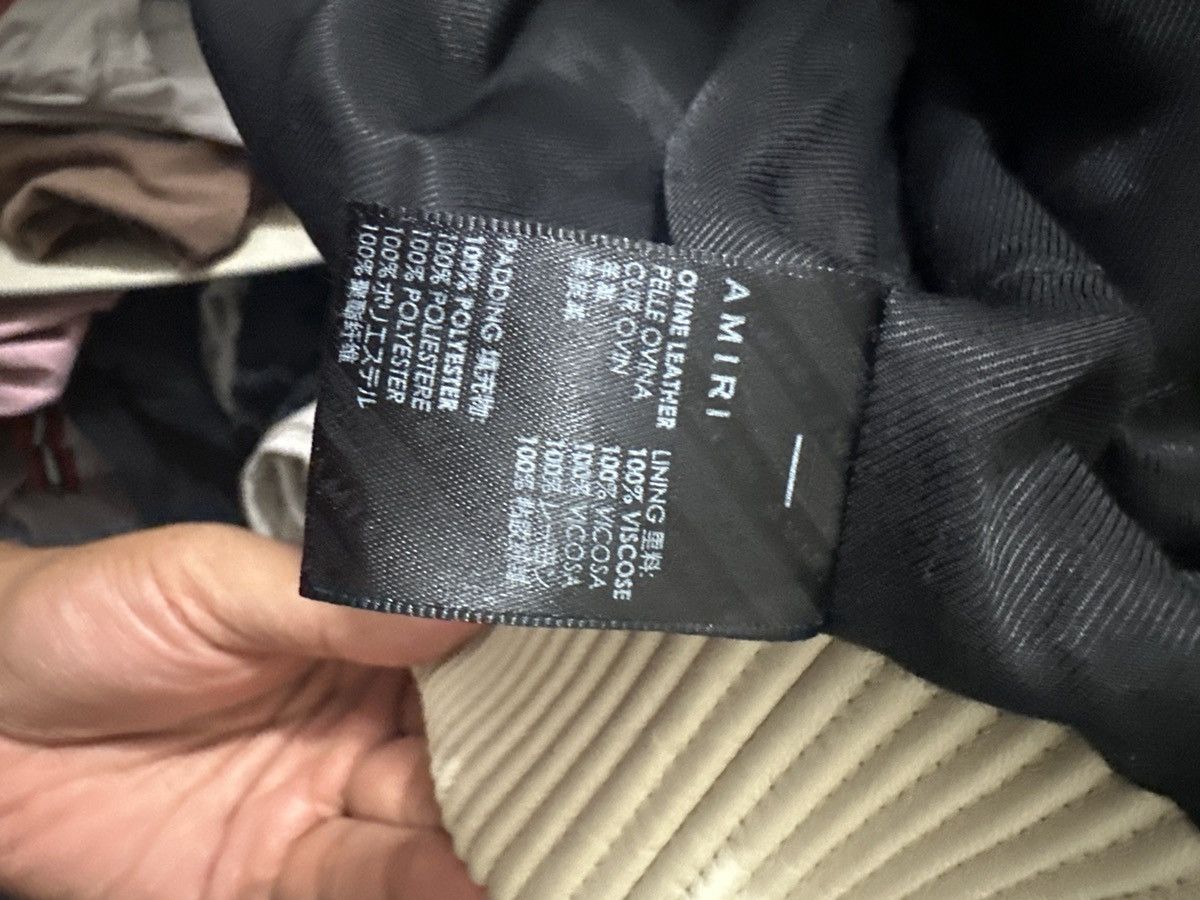 Amiri Amiri Ovine Leather Bomber Size US S / EU 44-46 / 1 - 3 Thumbnail