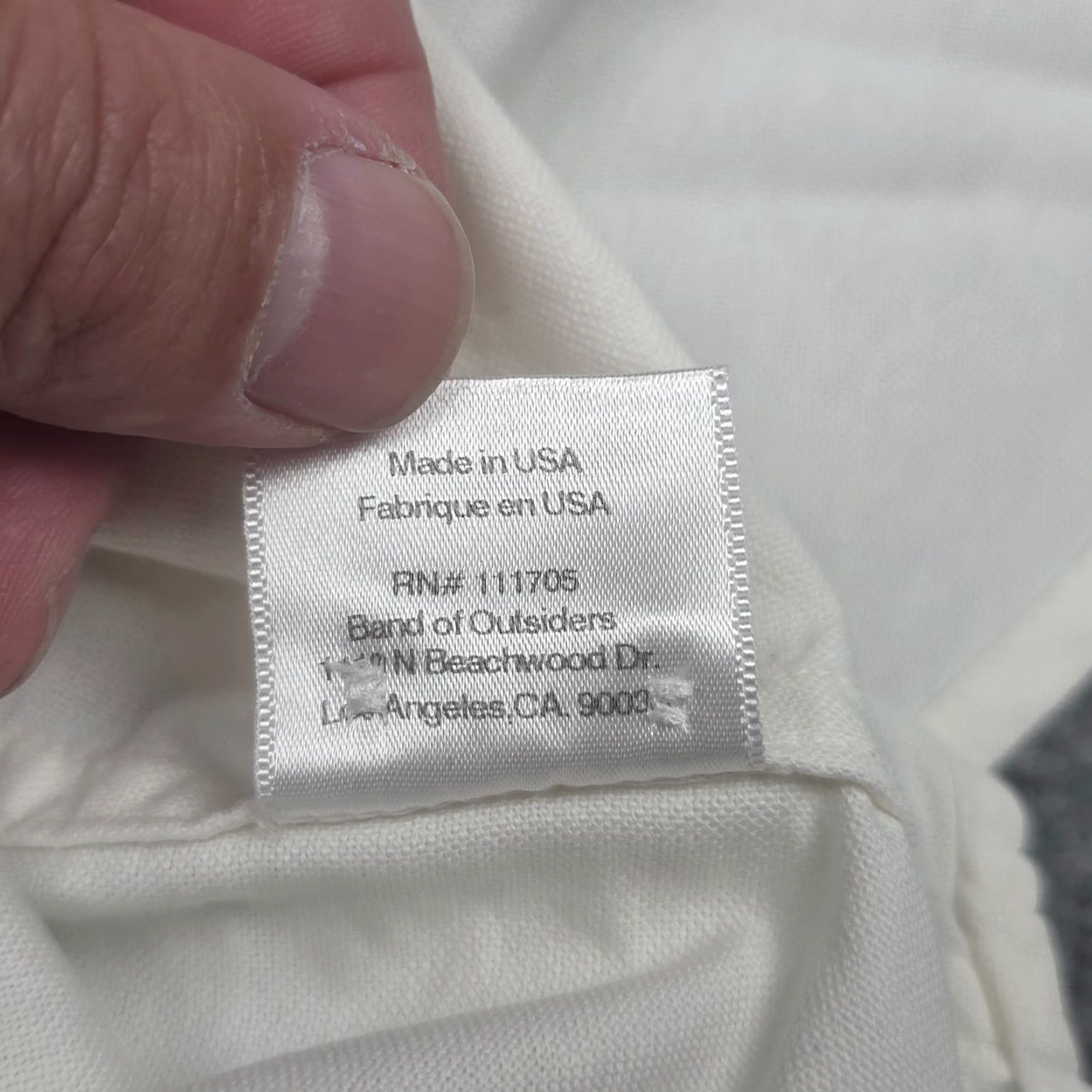 Band Of Outsiders Band of Outsiders Button-Up Shirt Men's SMALL White Cotton Pocket USA Shirt Long Sleeve Button-Down Regular Chest 38 Vintage? No Size US S / EU 44-46 / 1 - 7 Thumbnail