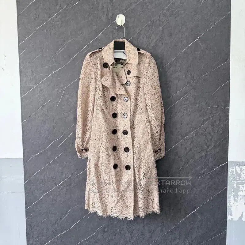 Burberry Burberry Pink Cotton Women's Trench Coat. Size XXS / US 00 / IT 34 - 1 Thumbnail