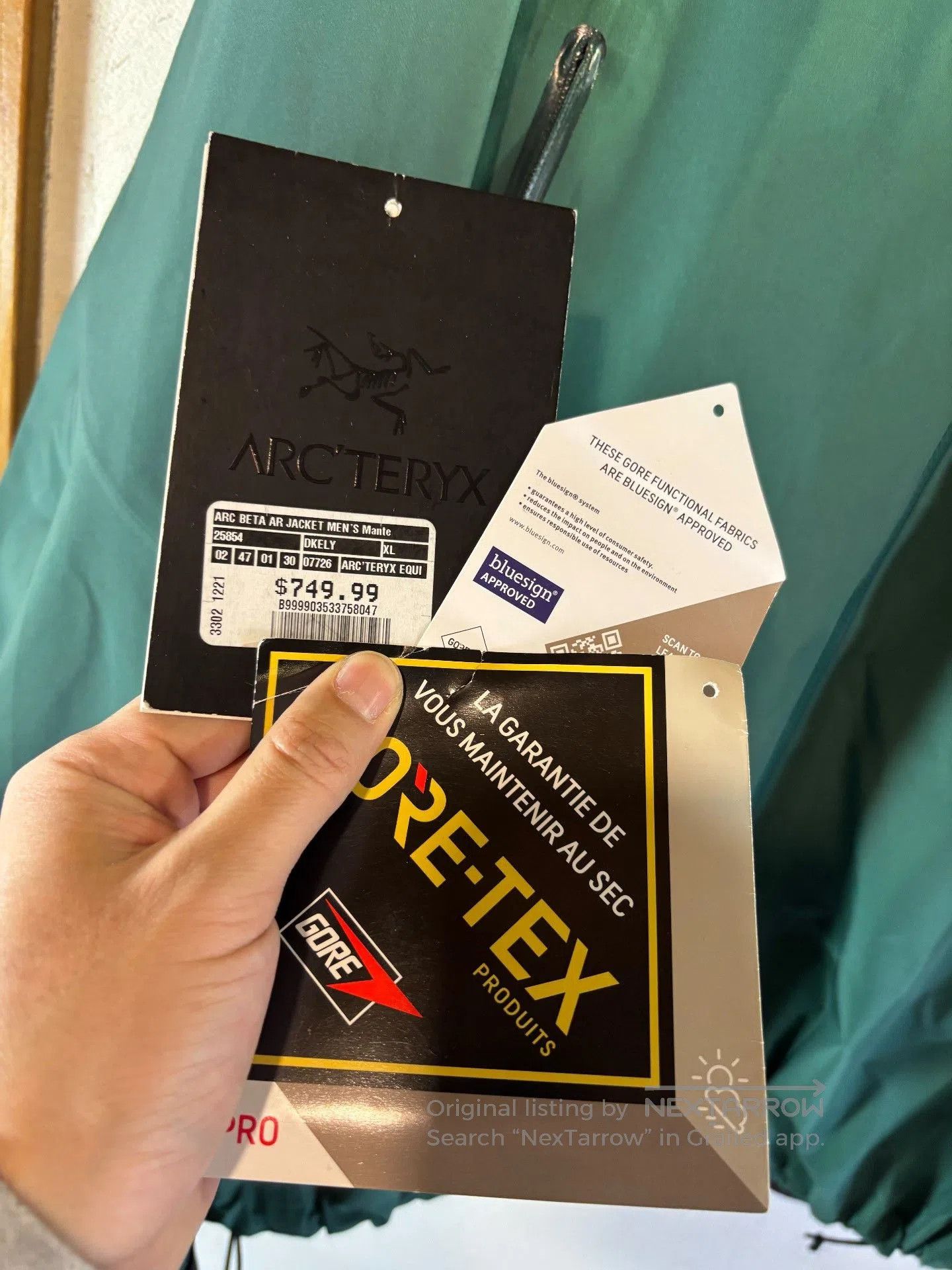 Arc'teryx Arcteryx Beta AR Forest Green Jacket. Size US XL / EU 56 / 4 - 5 Thumbnail