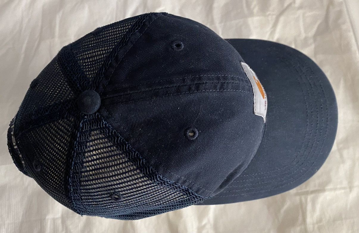 Carhartt Carhartt blue unstructured mesh trucker cap front logo patch Size ONE SIZE - 8 Thumbnail