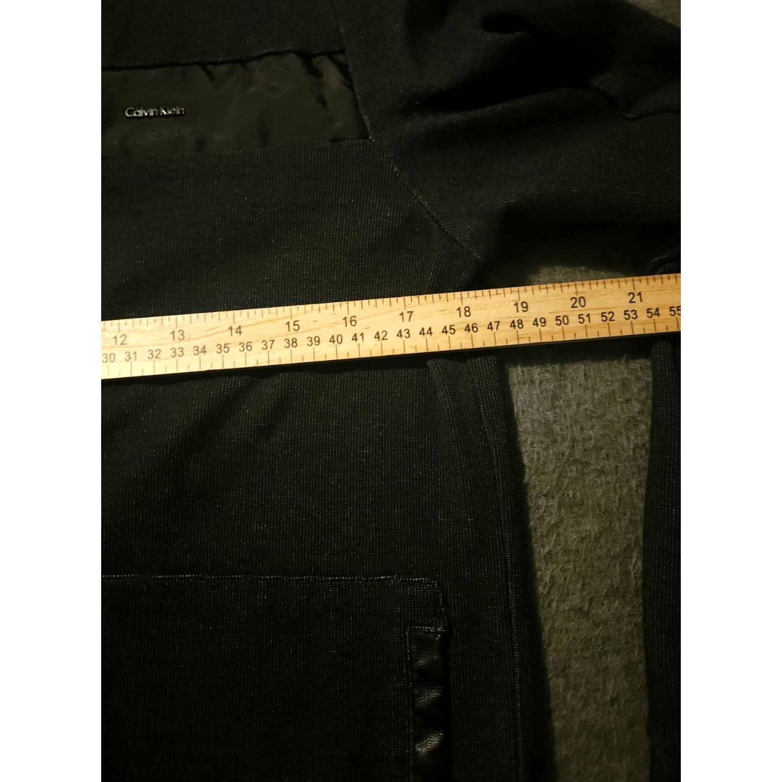 Calvin Klein Calvin Klein Jacket Women's S Full Zip Black/Gray Mock Neck Stretch 90s College Designer Outdoor Short Sleeve: N/A (replacement) Size S / US 4 / IT 40 - 3 Thumbnail