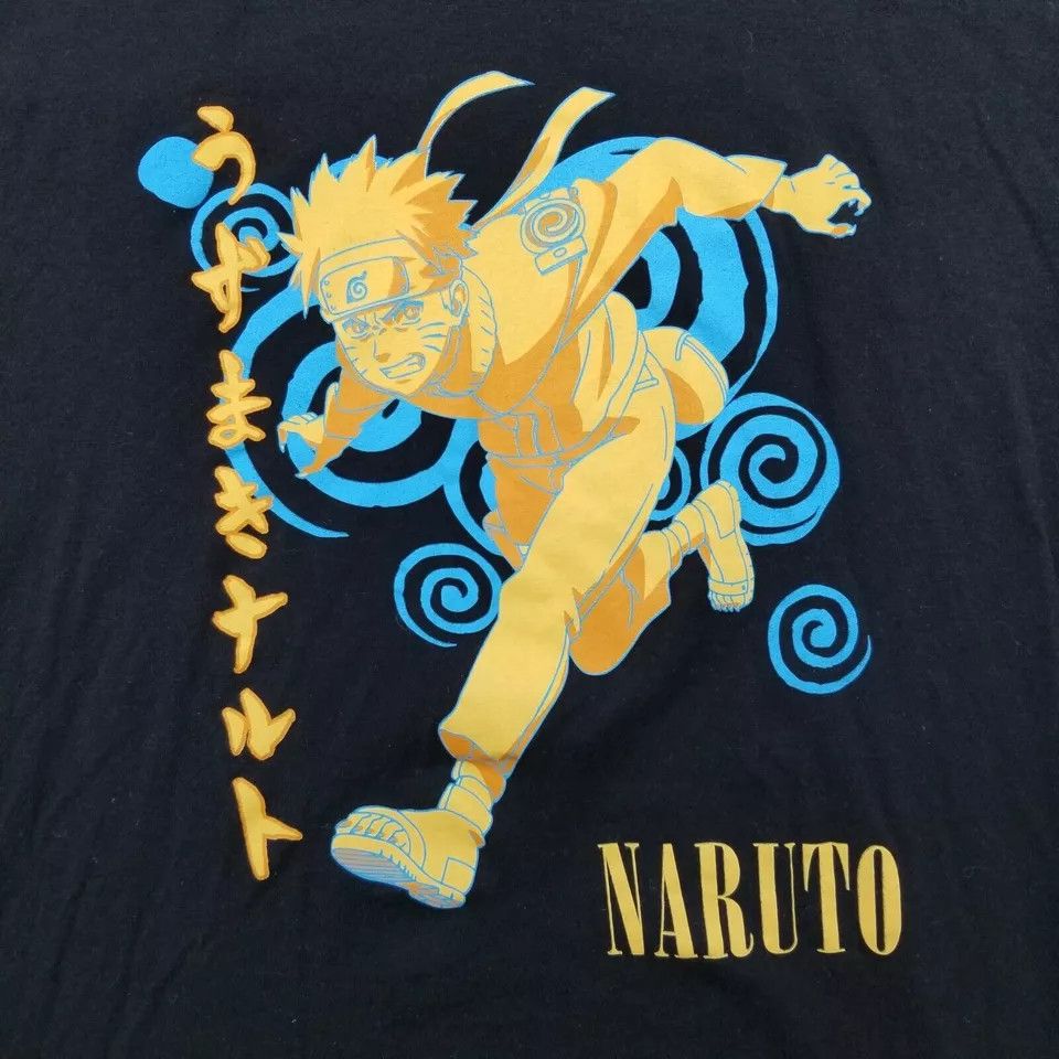 Other Naruto Shirt Mens XL Black Short Sleeve Anime Shippuden Size US XL / EU 56 / 4 - 2 Thumbnail