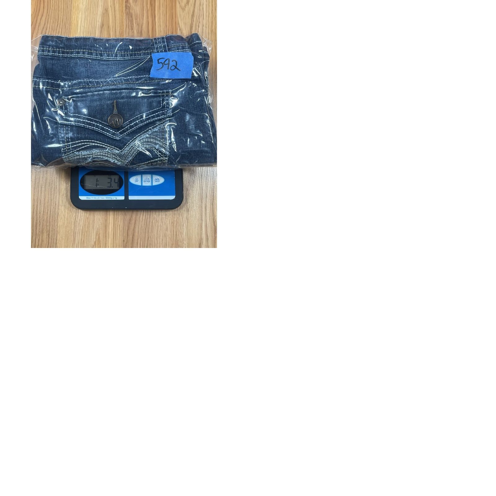 Vintage Apollo Petite Jeans Womens Size 16P Straight Leg High Rise Blue Denim Stretch Size 38" / US 16 / IT 52 - 9 Thumbnail
