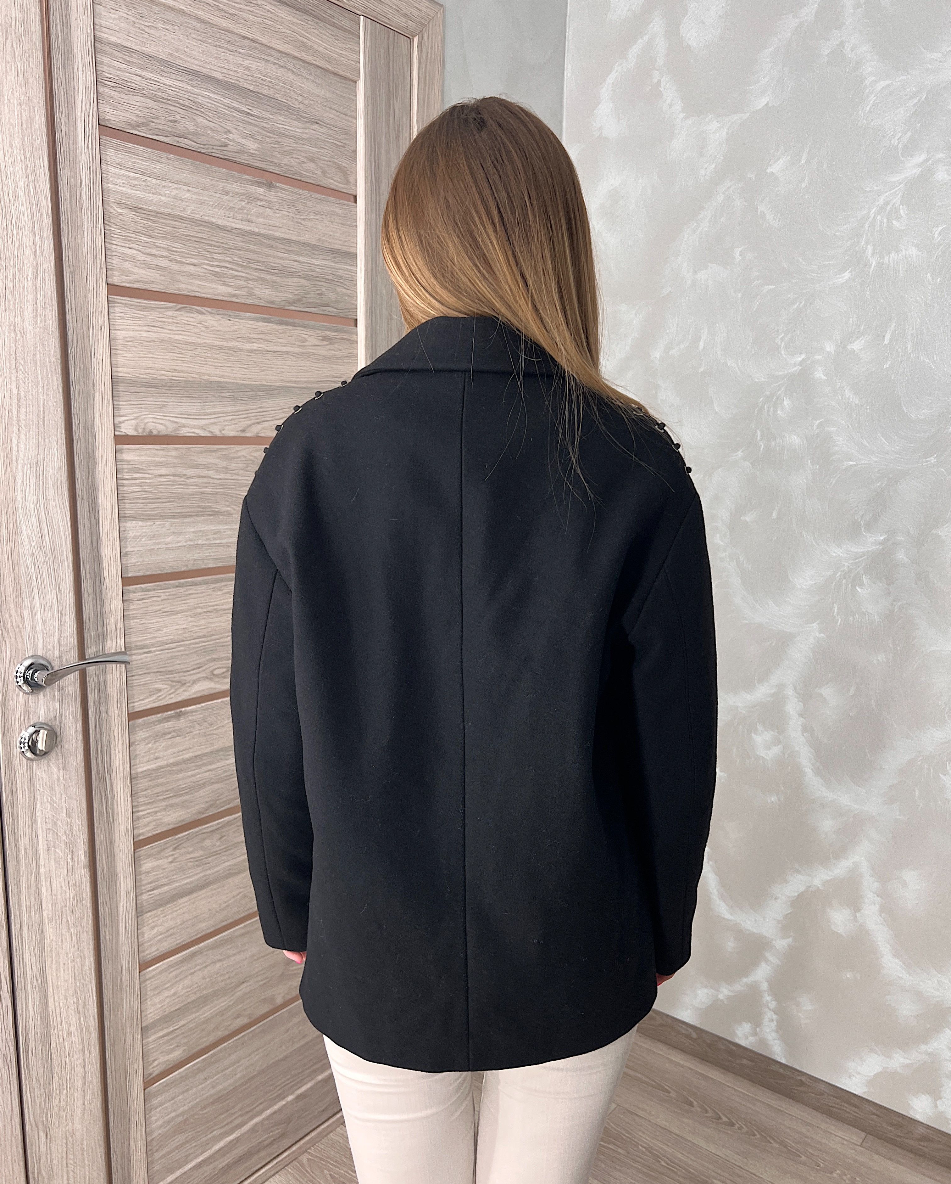 Allsaints AllSaints Ada Laced Short Wool Coat Women's Size S / US 4 / IT 40 - 23 Thumbnail