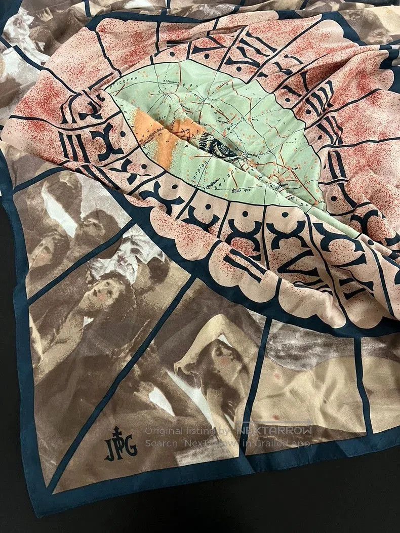 Jean Paul Gaultier Jean Paul Gaultier Silk Church Print Scarf. Size ONE SIZE - 6 Thumbnail