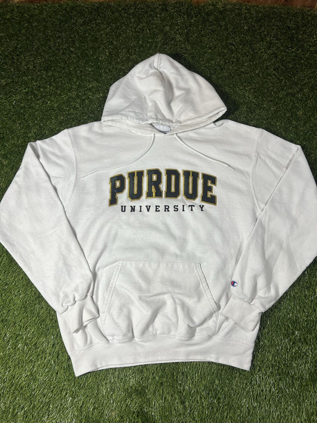 Champion Vintage Y2K Embroidered Purdue University NCAA Hoodie Size US L / EU 52-54 / 3 - 1 Thumbnail