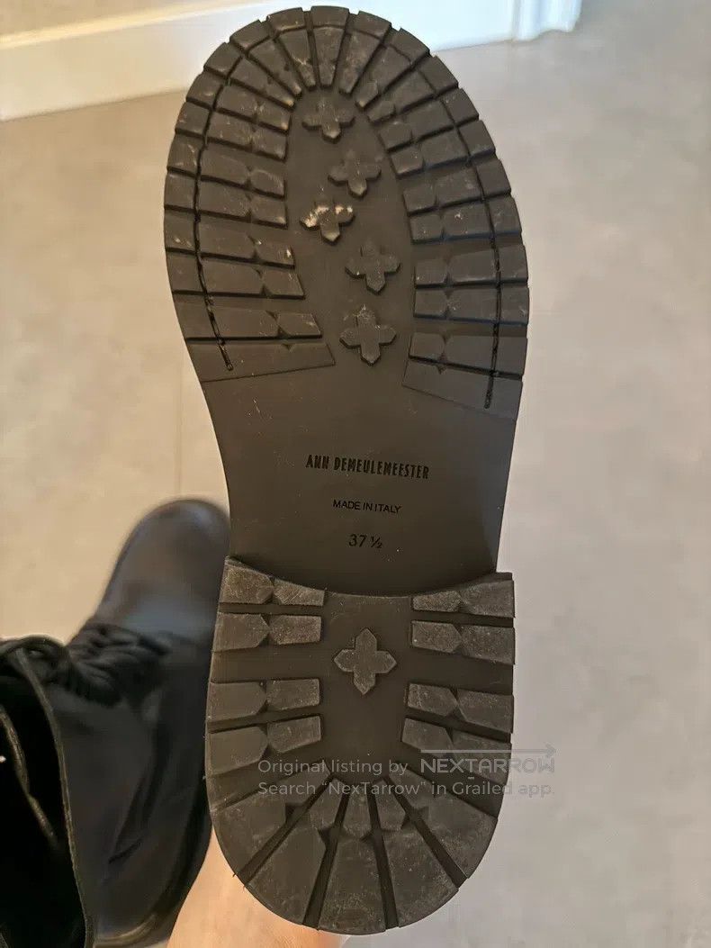 Ann Demeulemeester Ann Demeulemeester 37.5 black cowhide Martin boots Size US 7 / IT 37 - 5 Thumbnail