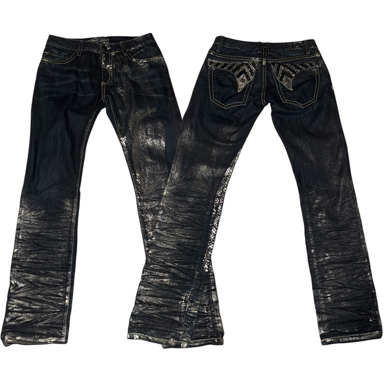 Robins Jeans robin jeans rush silver snake skin Size US 32 / EU 48 - 1 Thumbnail