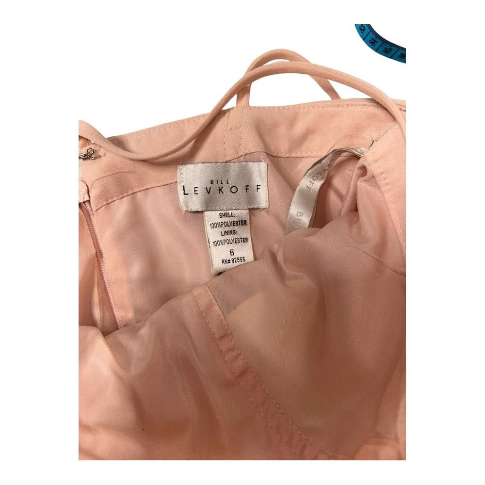 Designer Bill Levkoff l High Neck Chiffon Gown In Petal Pink Size 6 Size M / US 6-8 / IT 42-44 - 6 Thumbnail