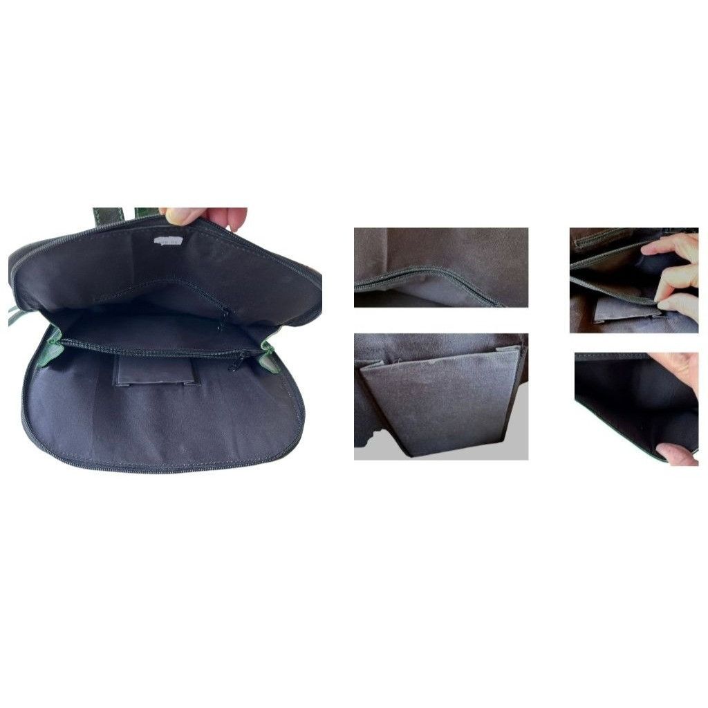 Other Shantiniketan Elephant Embossed Leather Backpack Handmade in Size ONE SIZE - 11 Thumbnail