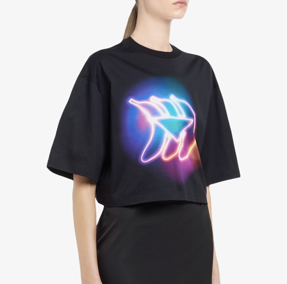 Prada Prada banana print neon cropped top 🍌✨ Size S / US 4 / IT 40 - 3 Thumbnail