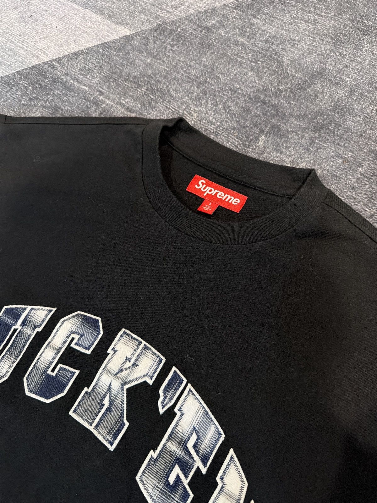 Supreme Supreme F*ck Em Plaid S/S Top Size US L / EU 52-54 / 3 - 2 Thumbnail