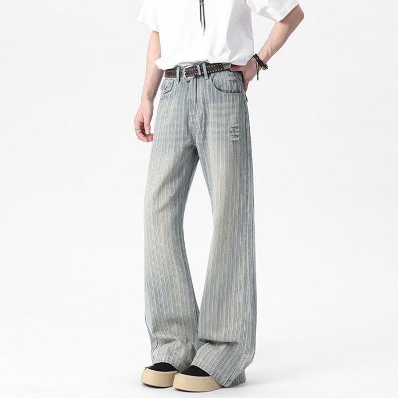 Japanese Brand × Jean Micro Wear Vertical Nail Button Niche Jeans Size US 32 / EU 48 - 2 Thumbnail