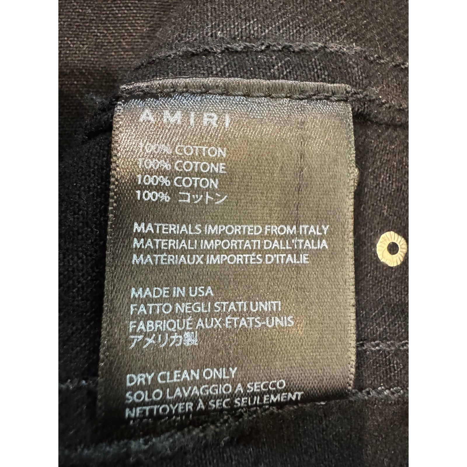 Amiri Amiri Black & Blue Rhinestone Jacket Size US XS / EU 42 / 0 - 9 Thumbnail
