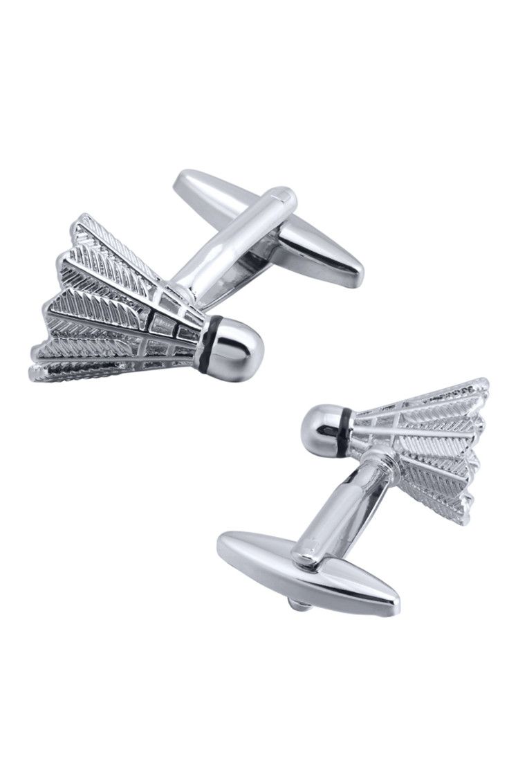 Other Silver Badminton Men Cufflinks Size ONE SIZE - 2 Thumbnail