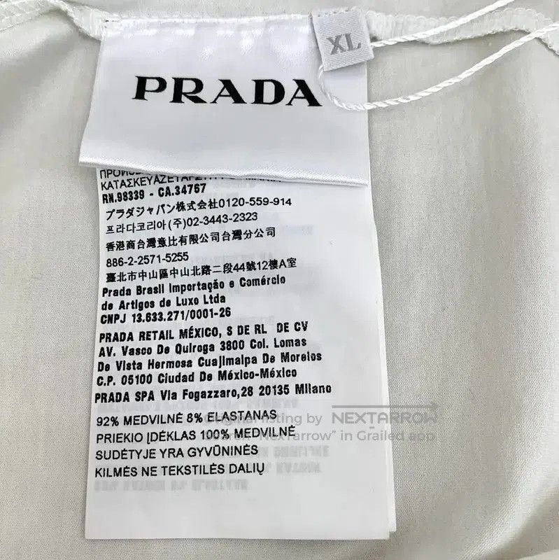 Prada Prada Color-Block Cotton Men's T-Shirt. Size US XL / EU 56 / 4 - 6 Thumbnail