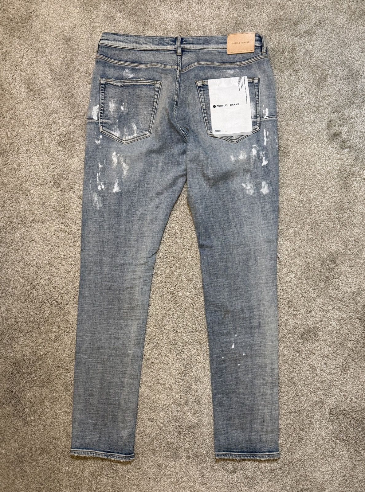 Purple Brand Purple Brand Paint Blowout Jeans Light Indigo Size US 34 / EU 50 - 2 Thumbnail