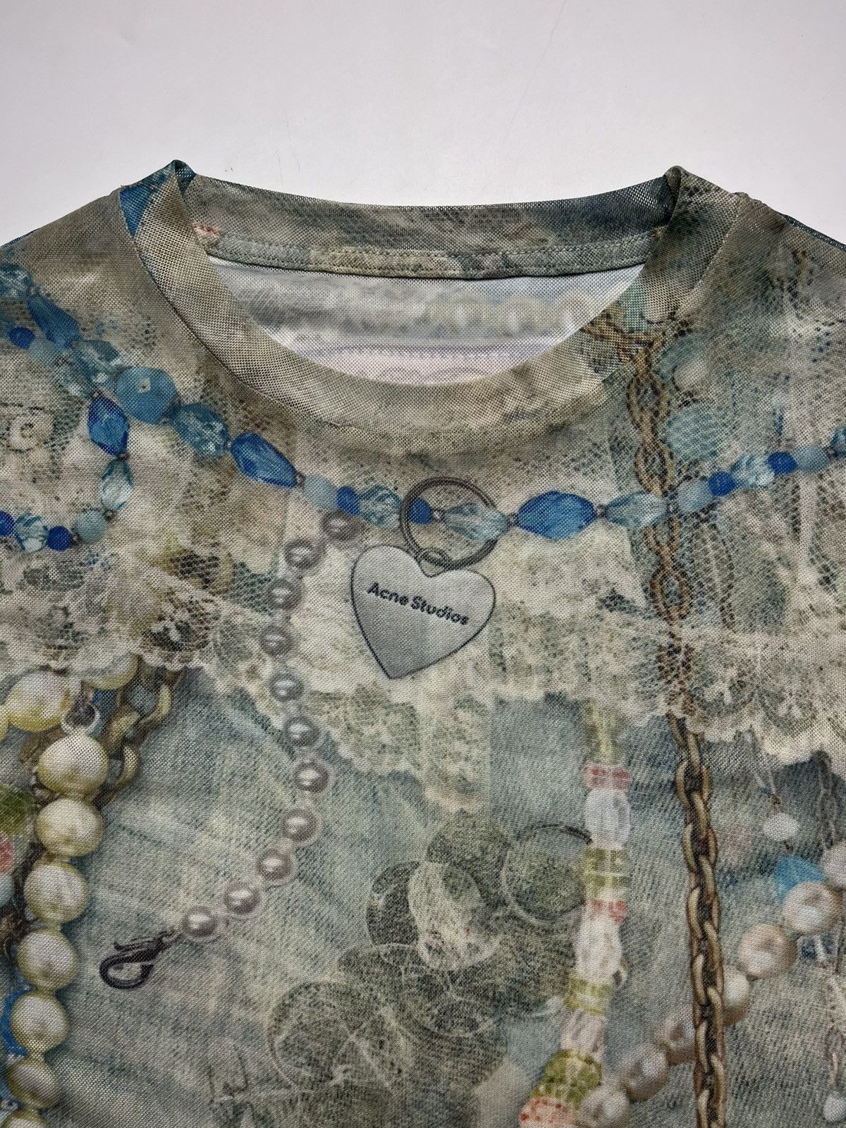 Acne Studios Acne Studio Elway Printed Mesh Top Size M / US 6-8 / IT 42-44 - 6 Thumbnail