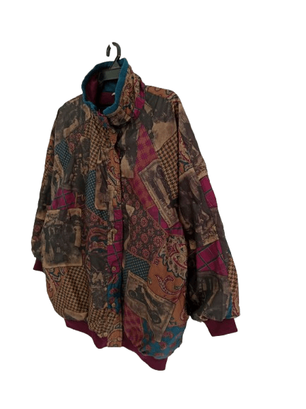 Designer Vintage Current Seen Reversible Jacket Paisley Motif Size US L / EU 52-54 / 3 - 5 Thumbnail