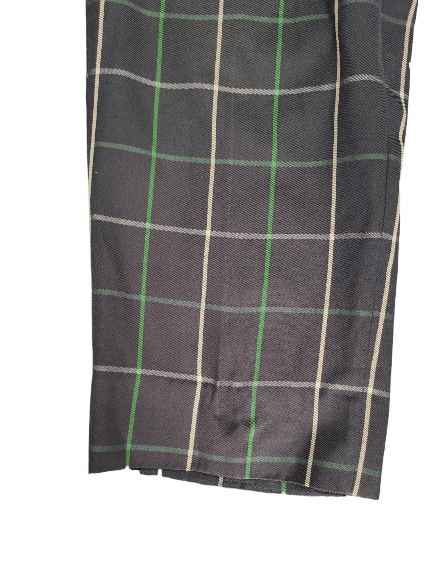 Burberry Vintage 90s Burberrys Checkered Wool Baggy Pants Size US 31 - 7 Thumbnail