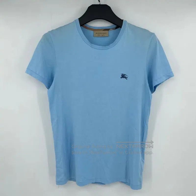Burberry Burberry Blue Cotton Short Sleeve T-Shirt. Size US M / EU 48-50 / 2 - 1 Thumbnail
