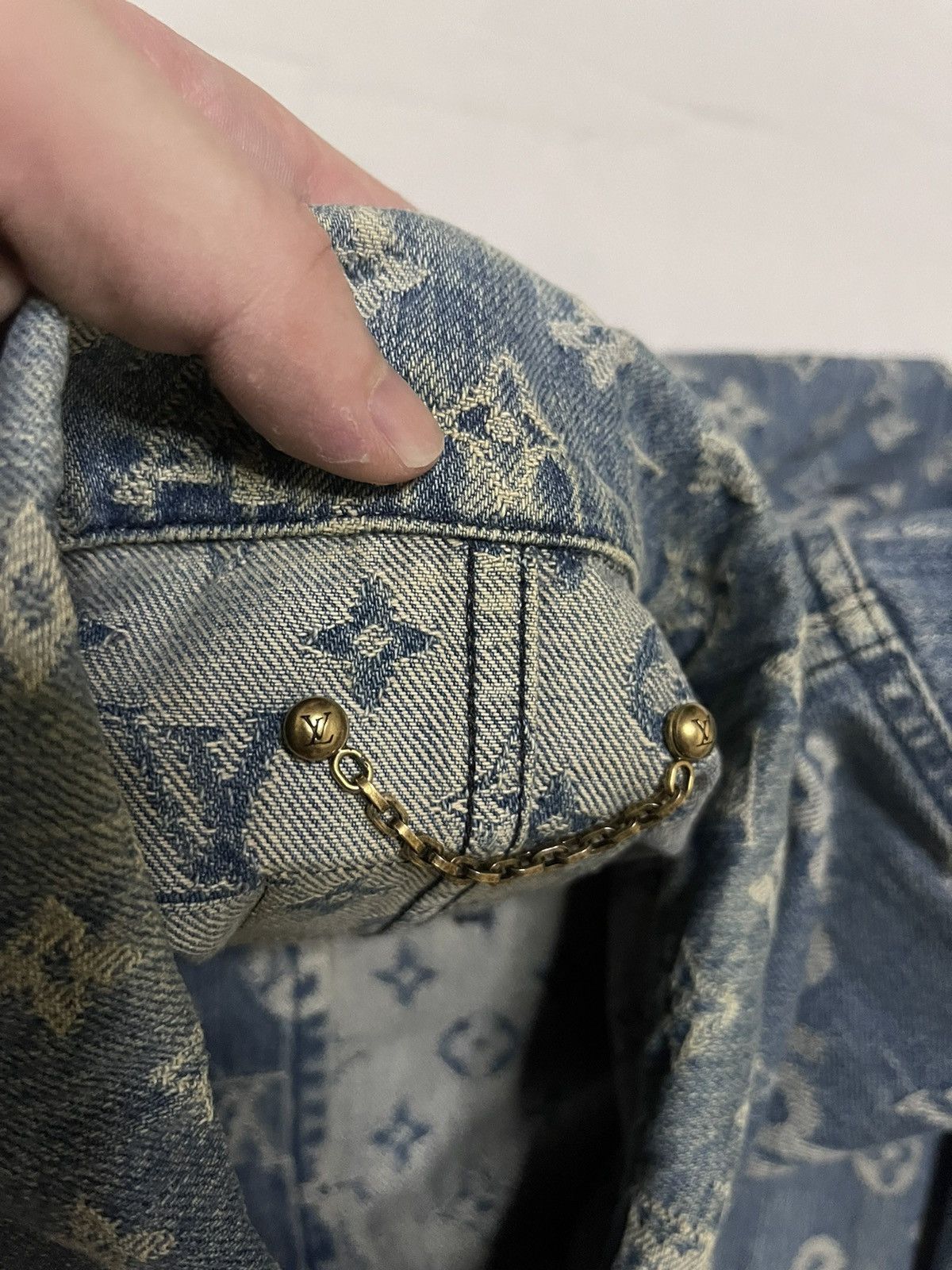 Louis Vuitton × Supreme Supreme Louis Vuitton lv jacquard denim chore coat size 50 Size US L / EU 52-54 / 3 - 4 Thumbnail